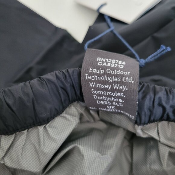 RAB Medium Black Downpour Pants Pertex Shield Waterproof 32" Inseam New w Tags - Picture 10 of 12